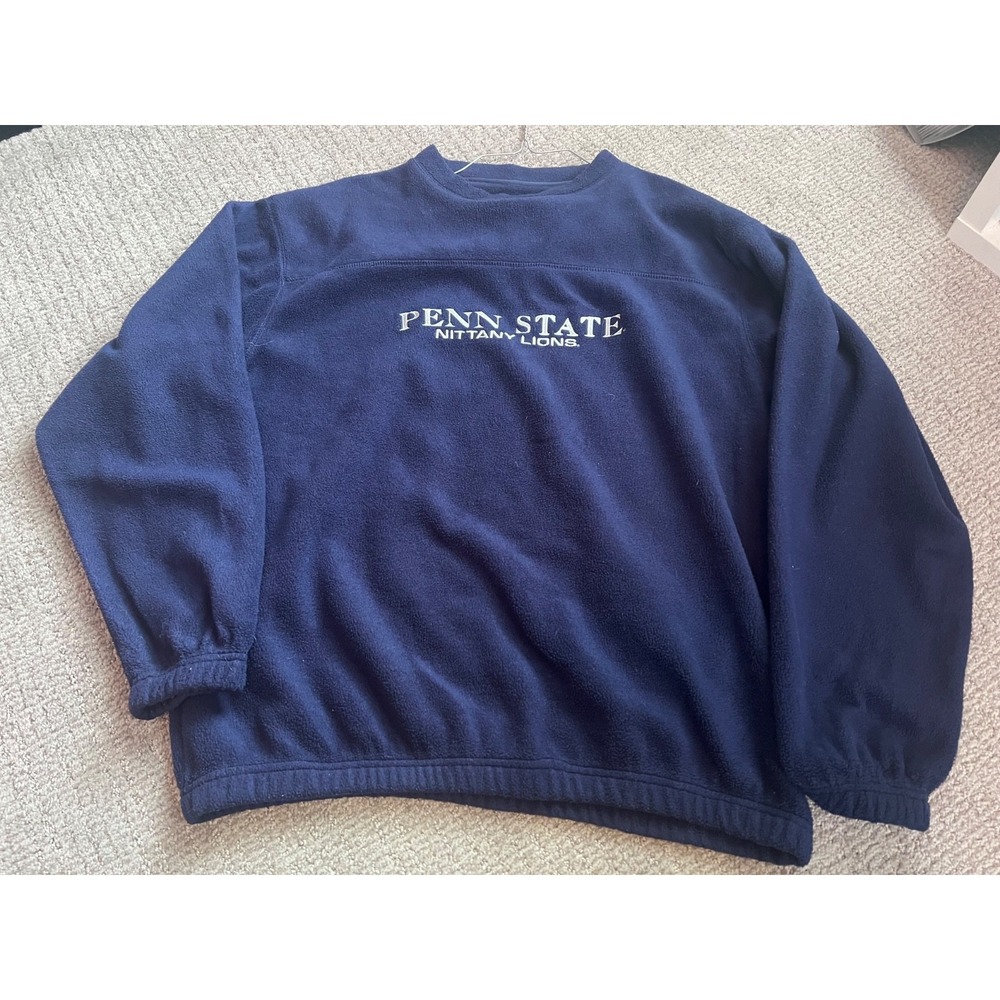 Vintage Penn State Nittany Lions Navy Blue Pullover Sweater Adult LARGE